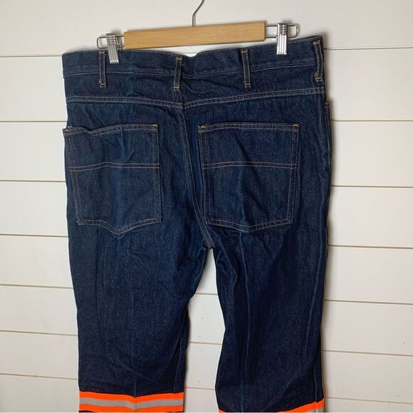 Vintage workwear reflective carpenter jean/90s utility pant/Y2K streetwear 38X32 - Picture 5 of 8